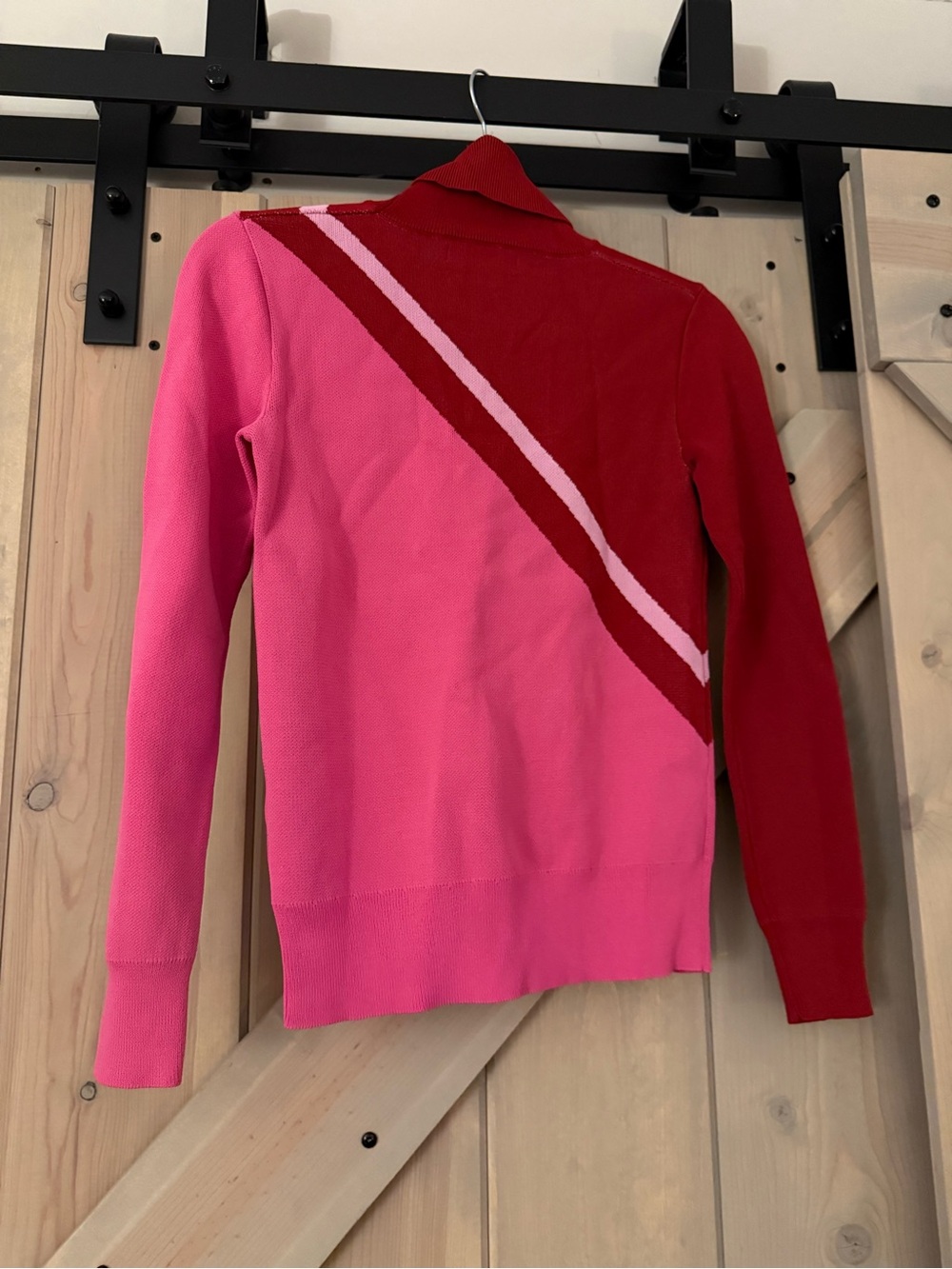 Saunders Diagonal Colorblock Turtleneck Sweater - Picture 8 of 8